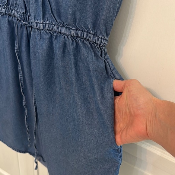 GAP Blue Sleeveless Dress. Size XS. Pockets. - Picture 6 of 7